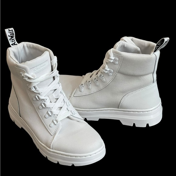 Dr. Martens Combs Women'sPoly Casual Boots White Size 10 L